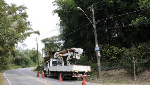 Suzano inicia instalação de 87 pontos de iluminação na estrada do Koyama