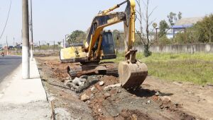 Revitalização da Avenida Jorge Bey Maluf atinge 70% de obras