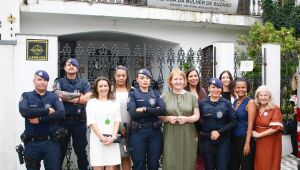 Delegacia da Mulher de Suzano recebe a visita da ministra alemã Lisa Paus