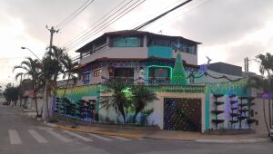 Casa decorada para o Natal chama atenção e encanta moradores de Suzano
