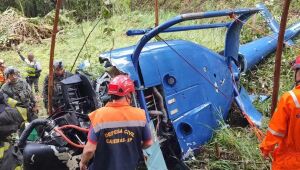 Duas pessoas morrem em queda de helicóptero no interior de São Paulo