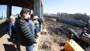 Obra de drenagem para contenção de cheias no Jardim Belém é vistoriada