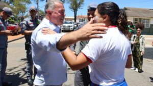 Secretário de Segurança Cidadã acompanha evento da PM no Tiro de Guerra