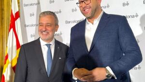 Saulo Souza se encontra com o prefeito de Barcelona e firma parcerias para Poá 