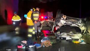 Carro cai de viaduto no Rodoanel e quatro pessoas morrem em São Paulo