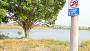 Determina&ccedil;&atilde;o judicial manda aterrar a Lagoa Azul em Suzano