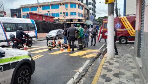 Acidente com ciclista interdita parte da Baruel, em Suzano