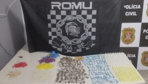 Romu de Po&aacute; apreende 964 por&ccedil;&otilde;es de entorpecentes