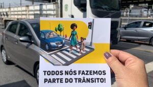 Transporte celebra Dia Nacional da Paz no Tr&acirc;nsito com a&ccedil;&atilde;o no Terminal Norte