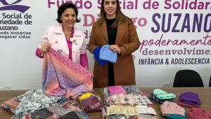 Fundo Social entrega toucas e lenços à Rede Feminina de Combate ao Câncer