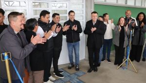 Prefeito acompanha entrega de novo bloco de salas no Instituto Federal de Suzano