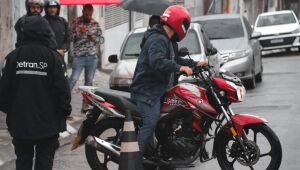 Transporte prepara vias do Parque Santa Rosa para exames práticos de moto do Detran