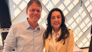 Priscila Gambale se re&uacute;ne com governador e trata de novos projetos para a cidade