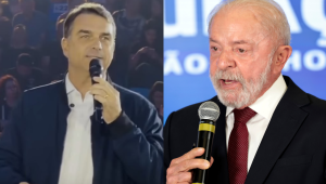 Lula lidera com 44% e Flávio Bolsonaro chega a 39% das intenções de voto no 2º turno