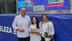 Saulo Souza recebe Cristiane Freitas, para visita &agrave;s Carretas da Capacita&ccedil;&atilde;o em Po&aacute;