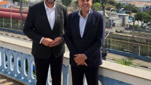 Saulo Souza recebe vice-governador Felício Ramuth para almoço no Paço Municipal de Poá