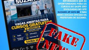 Prefeitura alerta população sobre divulgações falsas de cursos em Suzano