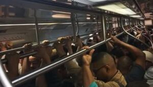 Linha 11-Coral circula com velocidade reduzida entre estações de Mogi e Braz Cubas