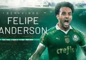 Palmeiras anuncia a contratação de Felipe Anderson 