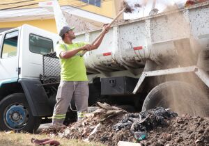 Manutenção retira 2,3 mil toneladas de resíduos entre janeiro e março