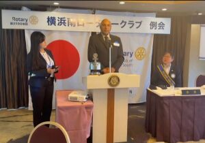 Empresário Fernando Brandão, de Suzano, participa de reunião do Rotary Club no Japão