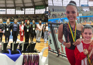 Torneio de ginástica rítmica reúne cidades de SP; Suzano se destaca com maior quantidade de troféus
