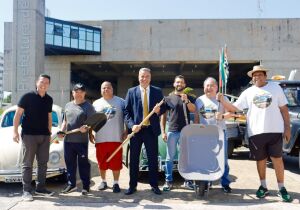 Parque do Mirante recebe doação de equipamentos para zeladoria
