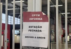 Passageiros de Suzano encontram estação fechada nesta terça-feira devido à greve