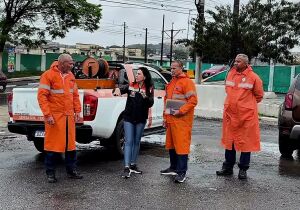 Priscila acompanha trabalho da Defesa Civil após chuvas