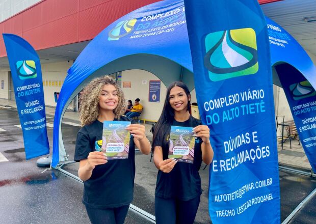 Posto Itinerante leva informação e tira dúvidas sobre obras do Complexo Viário do Alto Tietê