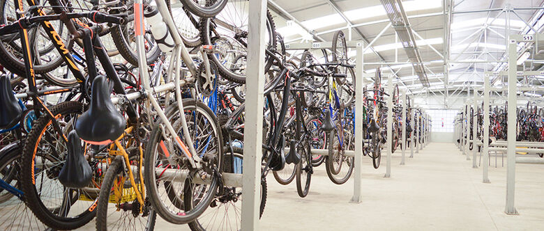 Mais de 12,7 mil vagas em bicicletário são utilizadas por mês