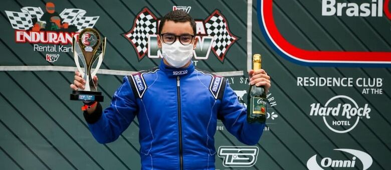 Piloto de kart suzanense conquista 3º lugar na primeira etapa da Copa KGV