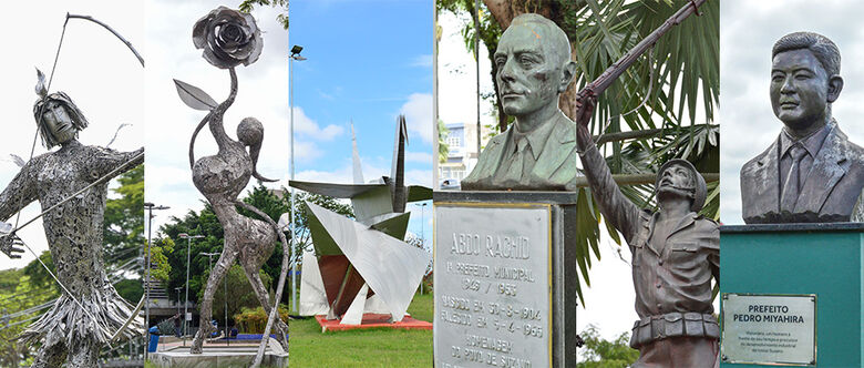 Esculturas em espaços públicos de Suzano estão em boas condições