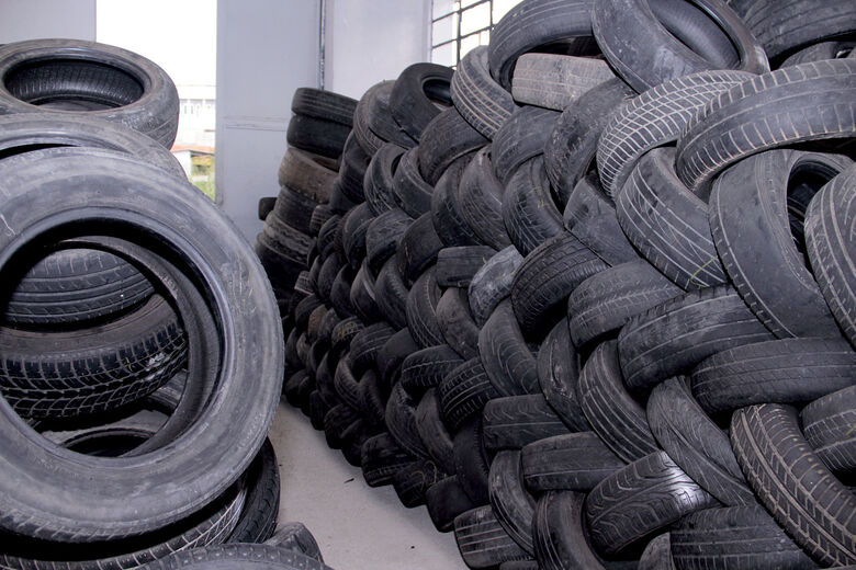 Ecoponto do Boa Vista recebe média de 4 mil pneus por mês