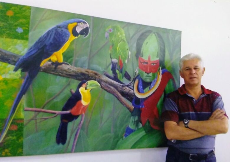 Há 40 anos trabalhando com a arte, Pedro Neves, de 66 anos, nomeou uma das duas obras de 