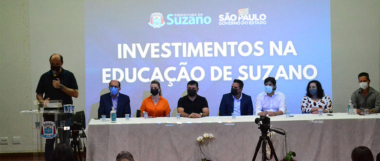 Investimento foi anunciado ontem pelo secretário Rossieli Soares, em evento realizado ontem de manhã em Suzano