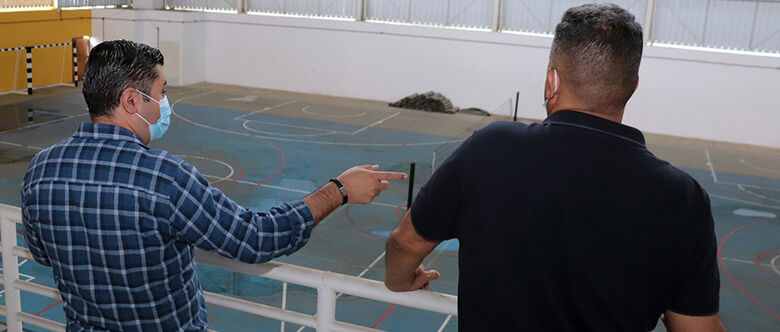 Ashiuchi vistoriou na tarde desta quarta-feira as obras do futuro Centro de Iniciação ao Esporte (CIE), no Jardim Santa Inês