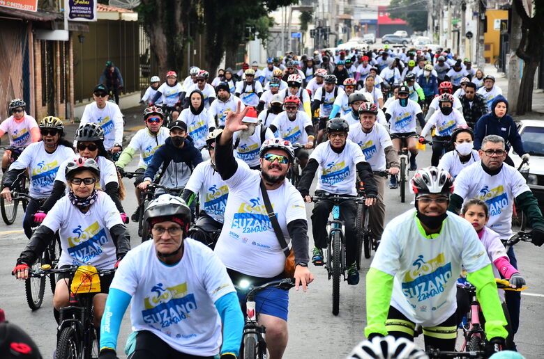 Passeio Ciclístico de Suzano reúne mais de 800 pessoas