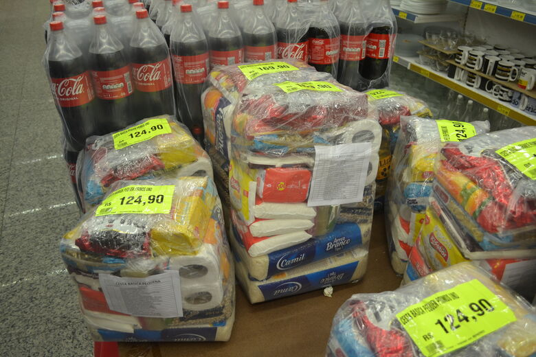 Valores das cestas variam entre R$ 65,90 a R$ 148,90