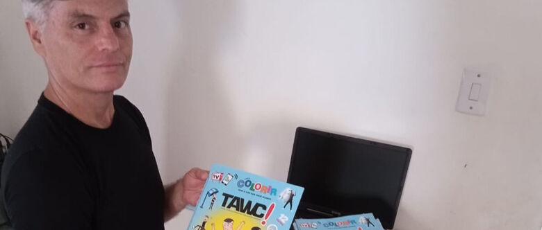 Com canal no YouTube, mogiano lança revista com tirinhas para colorir