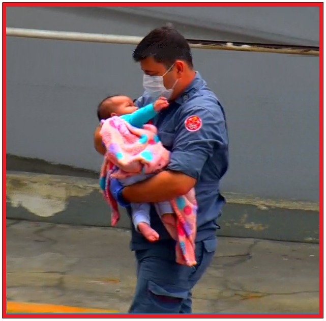 Bombeiros de Guararema socorrem bebê engasgada nesta quinta-feira (4)