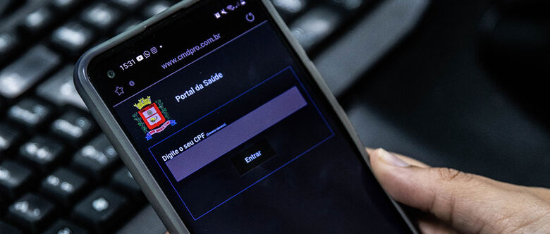 Link está disponível na página principal do site da Prefeitura