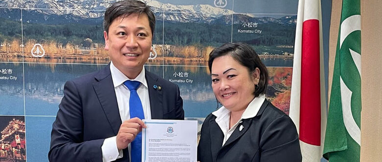 Prefeito de komatsu recebeu na última quarta-feira (11/10) uma carta escrita pelo prefeito Rodrigo Ashiuchi 