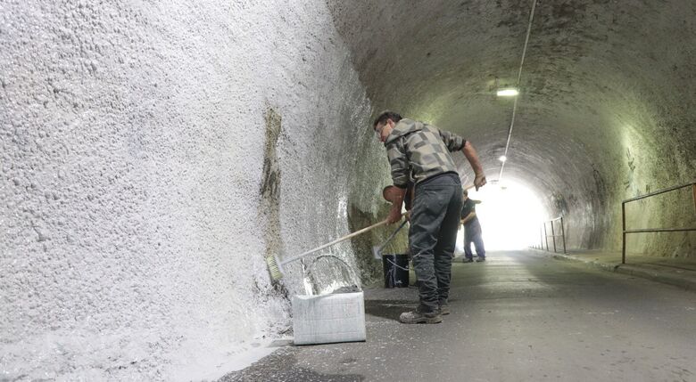 Túnel do Jardim Maitê passa por serviços de revitalização