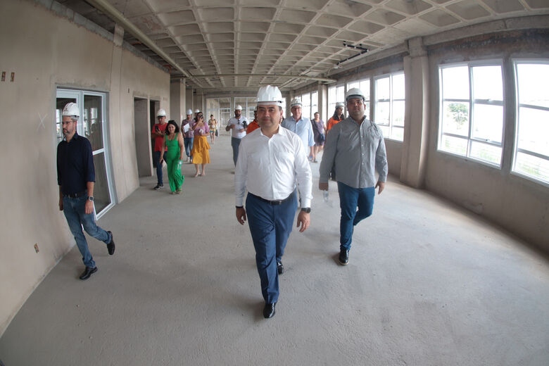 Obras estão com 40% concluídas. Vistoria aconteceu ontem