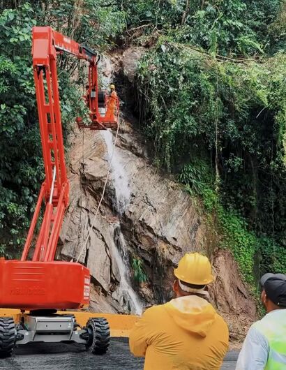 Mogi-Bertioga segue com serviços de limpeza após queda de barreira