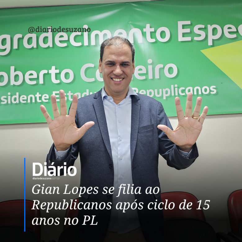 Gian Lopes se filia ao Republicanos após ciclo de 15 anos no PL