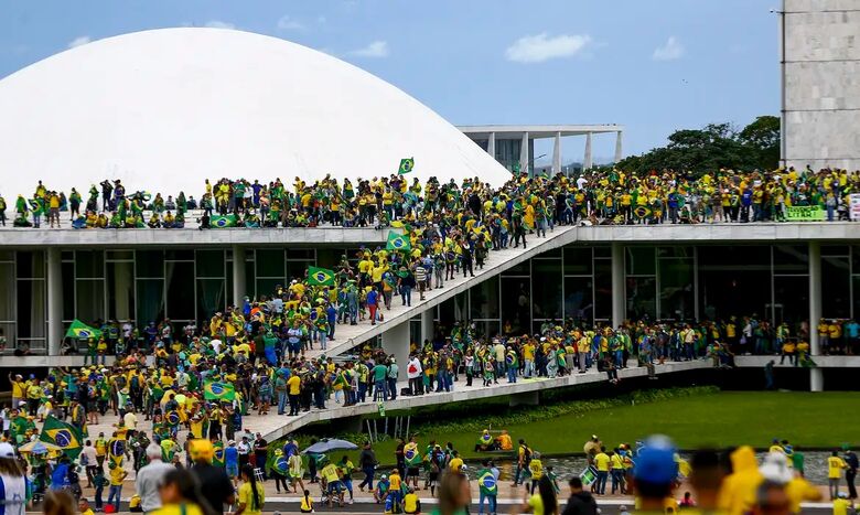 Manifestantes invadiram o Planalto no início de 2023