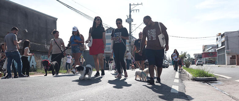 Cãominhada ocorreu no sábado no Parque Max Feffer