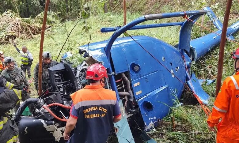 Aeronave caiu na área da cidade de Caieiras